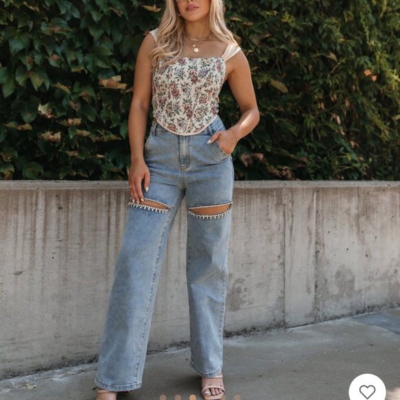 The Post Floral Corset Top - Picture 4 of 9